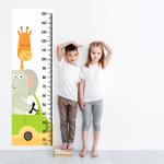 WENS Vinyl Giraffe and Elephant Heigh Chart Wall Decal 150 cm x 46 cm (WHC2061)