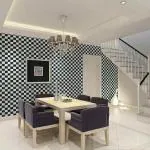 Jaamso Royals Multicolor Vinyl Checkered Peel Stick Contact Paper Self Adhesive Wallpaper 200X45 cm( 200 CM X 45 CM )