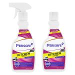 PERISAFE Kitchen Cleaner Spray 500ml & 500ml Refill Combo Pack | Powerful Formula with Perimax Technology | Kills 99.9% of germs (Combo Pack)