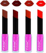 OUR BEAUTY Multicolor Rich Color Matte Lipsticks Set, 14 G (Set Of 4)