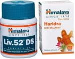 HIMALAYA Liv.52 DS Tablet (1 Pack) and Haridra for Skin Wellness (1 Pack)