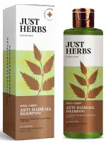 Just Herbs Natural Hair Growth Shampoo With Amla Neem for Anti hairfall & Damage repair (200 ml)