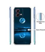 Casotec Moon Pattern Print Design Printed Silicon Soft TPU Back Case Cover for Motorola Moto G84 5G