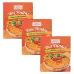 Easy Kitchen Ready to Eat Dal Tadka, 300gm I Instant Cooked Dal Tadka Mix Combo I No Preservatives & 100% Vegetarian I No Artificial Colors or Flavorings ( Pack of 3, 900G)