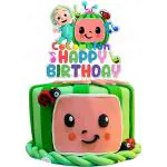 Festiko Cartoon Happy Birthday Cake Topper, KidS Birthday Cake Topper, Cartoon Theme Party Supplies