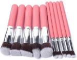 DATNASAYAD Soft Bristle Light Weight 10 Pink Makeup Brushes Set for Women's & Girl's - (Pack of 10)