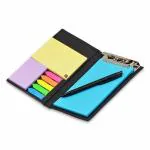 COI Desk Notepad Memo Holder with Colorful Sticky Notes Daily Use Gift Set with Pen (Ocean Blue)