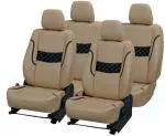 AUTO-SAFE Beige PU Leather Car Seat Cover for Hyundai Verna