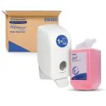 Kimberly-Clark White Sanitizer Dispenser And Body Wash Refill, 1 L (Combo Of 2)