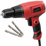 MLD Multi function reverse forward electric screwdriver drilling machine drill/driver set 8 torque setting 350 watt 10mm screw gun for home use & magnetic PH2 +/- bit- [color_multi/material_Plastic]