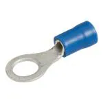 RT SENSE -Ring Insulated Wire Crimp Terminal Connectors Cable Ends Eyelets E-Copper Wire Lug Battery (cable Size 2.5 sqmm) (Ring dia: 6.2 mm) (Color-Blue) Pack of 250