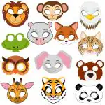 Zyozique 13 Piece Animal Masks Animal Costume Party Favors with 13 Different Animal Face
