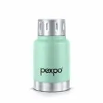 Pexpo Cameo Vacuum Insulated 160ml Stainless Steel Water Bottle - Sea Green| Hot & Cold Upto 4-5 Hours | Leak of | Office, School, Gym & Travelling|Men, Women & Kids| RCB Edition