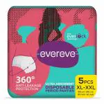 EverEve ultra absorbent disposable period pantie XL-XXL 5,S pack 0% leaks sanitary protection for women and girl maternity delivery pad 360 protection postpartum and overnight use ,heavy flow