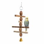 Jainsons Pet Products 100% Natural Wooden Playing Tool for Small Birds, Toy for Birds