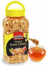 Swad Honey Corn Flakes & Fruit Rings N Balls (Multigrain Breakfast Cereal Loop Kids) 2 Jars, 610 g