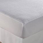 PUMPUM White King Size Water Resistant Knitted Fabric Fitted Mattress Protector 72 inch x 72 inch