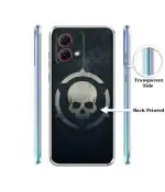 Casotec Skull Pattern Print Design Printed Silicon Soft TPU Back Case Cover for Motorola Moto G84 5G