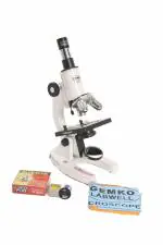 GEMKO LABWELL Elementary Microscope 1000X Magnification Metal White