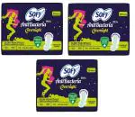 Sofy Anti Bacterial Overnight Sanitary Pads - XXL (Pack Of 3)
