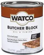 Rust-Oleum WATCO 241758 Butcher Block Oil & Finish Clear, Pint (473ml)