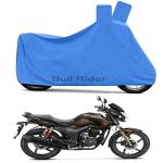 Bull Rider Blue Polyester Two Wheeler Cover For Hero Hunk
