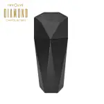 Involve Diamond Design Car Trash Can with Lid (Black)