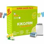 KIKGERM Top Load Laundry Sheet | FREE FROM HARMFUL CHEMICALS | Tough Stain Removal in Washing Machines Surf | Pre-Dosed & Easy To Use (120 Loads)