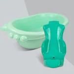 Dash Coco Bath Tub, Bath Tub for 0-3 Years Baby, Bath Tub for New Born Baby, Baby Anti Slip Plastic Bathtub with Bath Toddler Seat (Green)