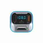 VeeDee Bluetooth FM Transmitter, TVARA T19 (November 2022 Model) PD + QC 3.0 TF Card + U Disk, Wireless 5.0 Colorful Atomosphere Light, Hands Free Calling Lossless Music