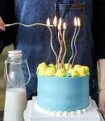 Akidzone toys 6 Pieces snack Twisty Birthday Candles, Spiral Cake Candles, Metallic Curly Candles with Holders, Candles for Birthday, Baby Shower, Wedding Party & Cake Decoration (Multicolor)