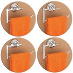 Plantex Silver Stainless Steel Napkin and Towel Holder (pack of 4)