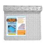 BEAR GRIPS Anti-Slip Bathroom PVC Floor Mat (Size 78 X 46 cm - Stone Grey)