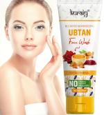 KURAIY 100% Ubtan Facial Cleanser Skin Cleansing Moisturizing Anti Acne Blackhead Remove Skincare Face Wash