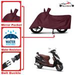 Aashtik mart Hero Destini 125 Xtec Motorcycle Bike Scooty Cover Maroon Colour Water Resistant - UV Protection & Dust Proof Imported Fabric Quality,Sun Protection,Weather Bike - Scooty Two Wheeler Body Cover Hero Destini 125 Xtec