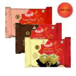 Bambino Combo Pack Soan Papdi 600 Gms Each 200 Gms X Pack of 3 ( Badam I Butterscotch I Chocolate)