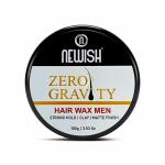 Newish Zero Gravity Hair Wax for Men boys Strong Hold & Ultra Matte Finish Restylable & Easy Wash Off ,Wax for Glossy Finish & Shine 100gm Pack