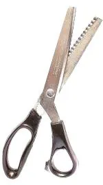 SHALIMAR SCISSORS COMPANY-Zig Zag Scissor for Cloth Cutting and Tailoring Work, 10 Inches Incomplete