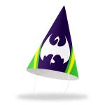 Festiko Superhero Theme Cone Hats (Pack of 10 - Hat 55), Superhero Party Cone Hats, Superhero Theme Birthday Hats, Superhero Theme Party Wearables