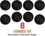 Badahair Activated Charcoal Flower Handmade Glycerine, 100 G (Pack Of 8)