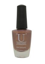 UShine Paint City Brunette|Brown With Rose Gold|Shimmer|11ml|Vegan & Enduring| Paraben & Cruelty Free| No Chipping, Yellowing, Nail Cracking| FREE from Harmful Chemicals