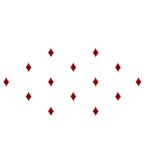 Comet Busters Maroon Diamond Shaped Bindi For Women