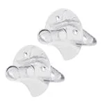 Buddsbuddy Transparent Silicone Baby Pacifier 2 pcs (3+ M)