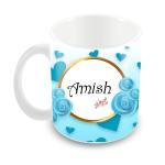 Tuelip Printed Design of Name Amish Ceramic Coffee Mug