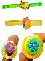 Kavim Kids RAKHI 23338 Plastic (PVC) Rakhi Set (Two Band led light and two Big Fancy Rakhi for Kids)