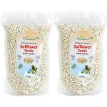Farmbean Safflower Seeds | Kusum Beej | Kardi Seed for Bird Food 900 Gm (Safflower900gms)