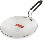 HAZEL Aluminum Chapati Roti Tawa 4 mm, Silver, 25 cm
