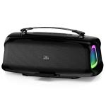 Amkette Boomer RGB Bluetooth Speaker with 30W Rich Sound, Dedicated Bass Boost Mode, 7 Hours Playback, BT,AUX,USB,SD Card, Type-C Charging (Black)