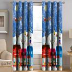 BELLA TRUE 152 cm (5 ft) Polyester Semi Transparent Window Curtain (Pack Of 2)  (Printed, Multicolor)