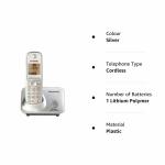 Panasonic KX-TG3711SX Cordless Phone Silver